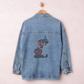 Asiatischer Affe Duo: Sitzen und Klettern Jeansjacke (Hangar)