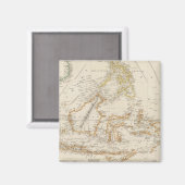 Asiatischer Archipel Magnet (Vorderseite/Rückseite)