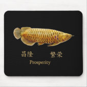 Asiatischer Arowana Fisch-Wohlstand Mousepad (Vorne)