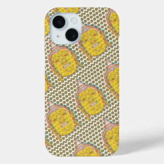 Asiatischer BuddhaZen, moderne Kunst-Pop punktiert iPhone 15 Hülle