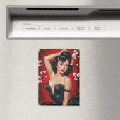 Asiatischer Button-Up-Kirschblossom 🌸 Magnet (In Situ (Geschirrspüler))