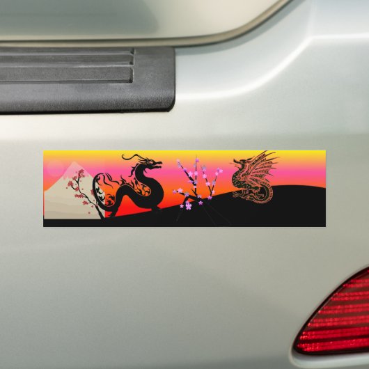 Asiatischer Drache Autoaufkleber (Auf Auto)