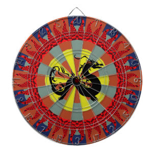 Asiatischer Drache Dartscheibe