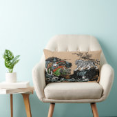 Asiatischer Drache gegen Tiger Lendenkissen (Stuhl )