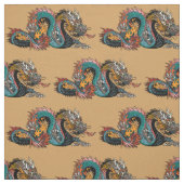 Asiatischer Drache Stoff (Muster)