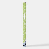 Asiatischer Drache - Zitronenblumenpastellblume iPhone Hülle (Rechte Seite)