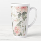 Asiatischer Einfluss Rosa-Pink-Blume Chinesisch Milchtasse (Rechts)