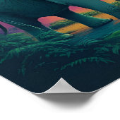 Asiatischer Elefant im Wald Poster (Ecke)