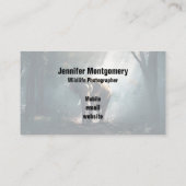 Asiatischer Elefant in einem sonnenbeleuchteten Wa Visitenkarte (Rückseite)