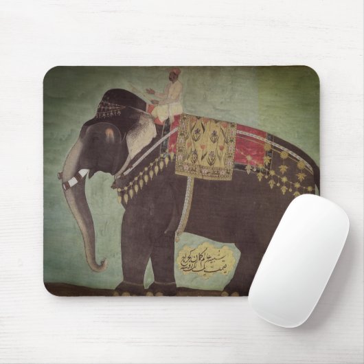 Asiatischer Elefant-Jade-Grün Mousepad (Mit Mouse)