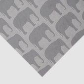 Asiatischer Elefant-Silhouette-Muster Seidenpapier (Ausschnitt)