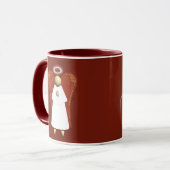 Asiatischer Engel, Guardian Angel Coffee Tasse (Vorderseite Links)