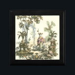 Asiatischer Garten mit Frauen und Tieren Schmuckschachtel<br><div class="desc">Ein hübscher Garten im asiatischen Stil,  der mit verschiedenen Tieren gefüllt und von einer wachsamen Frau überwacht wird. Die Szene zaubert Gedanken des Gartens von Eden,  komplett mit einer Schlange im Vordergrund. Ein perfektes Geschenk für den weltläufigen,  gut reisenden Menschen in Ihrem Leben!</div>