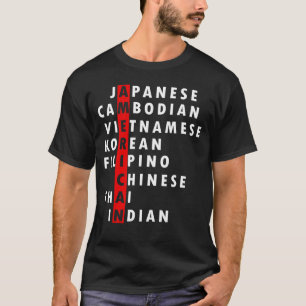 Asiatischer Hass - Amerikaner in Asien halten die  T-Shirt
