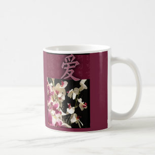 Asiatischer inspirierter Liebeentwurf Kaffeetasse