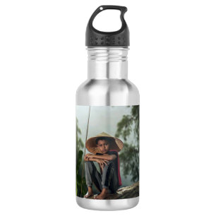 Asiatischer Jungfisch Edelstahlflasche