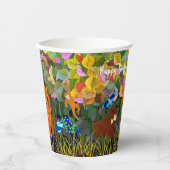 Asiatischer Jungle Tiger Sonnenbär Pfauenaffe Pappbecher (Vorderseite)