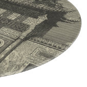 Asiatischer Kaisertempel in Schwarz und Weiß Schneidebrett (Ecke)