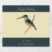 Asiatischer Kingfisher Bierflaschenetikett (Einzelnes Label)