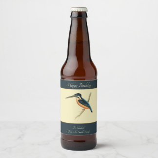 Asiatischer Kingfisher Bierflaschenetikett