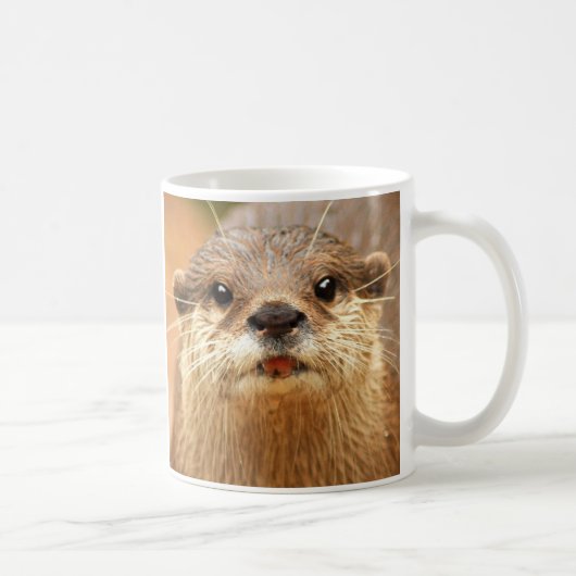 Asiatischer kleiner gekratzter Otter Kaffeetasse (Rechts)