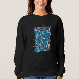 Asiatischer Koi-Fisch im Water-Koi-Teich Sweatshirt