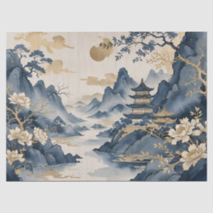 Asiatischer Kunstdruck Seidenpapier