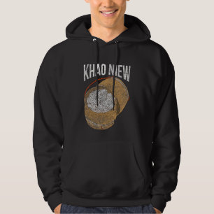 Asiatischer Laos Thai Food Khao Niew Stickreifen Hoodie