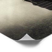 Asiatischer Mann mit Samurai-Rüstung Poster (Ecke)