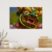 Asiatischer Maskentänzer Poster (Küche)