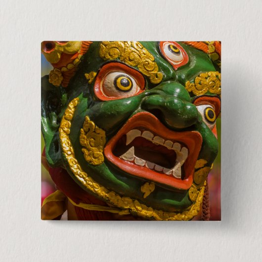 Asiatischer Masketball Button (Vorderseite)