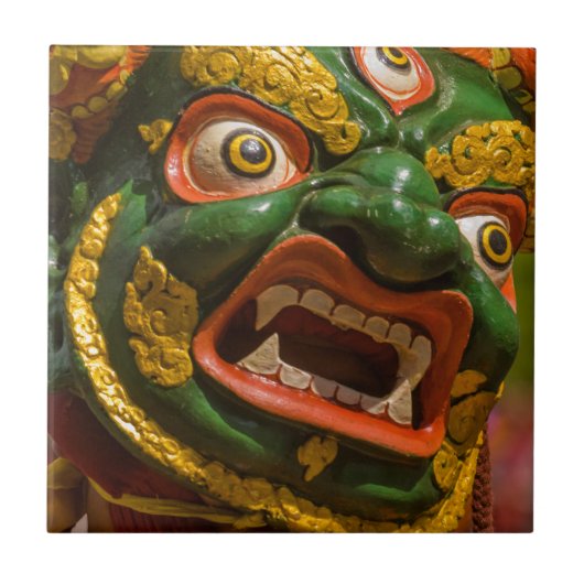 Asiatischer Masketball Fliese (Vorderseite)