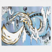 Asiatischer Mystischer Drache Fleecedecke (Vorderseite (Horizontal))