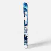 Asiatischer Mythischer Drache in Rot und Blau Case-Mate iPhone Hülle (Rückseite / Links)