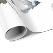 Asiatischer Paradiesfliegenschnäpper Blauköpfiger Geschenkpapier (Rolleneckpunkt)