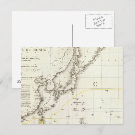 Asiatischer Pazifik Postkarte (Vorne/Hinten)