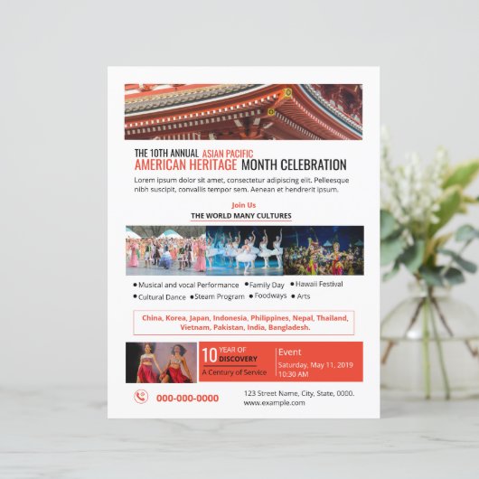 Asiatischer pazifischer amerikanischer Kulturerbe (Stehend Vorderseite)