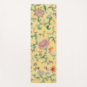 Asiatischer Pink Peony Garden auf Pastell Butter G Yogamatte (Vorderseite)