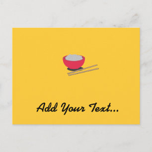 asiatischer Reis Postkarte