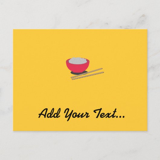 asiatischer Reis Postkarte (Vorderseite)