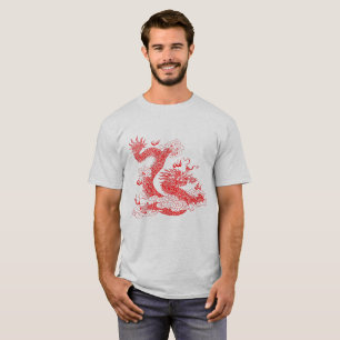Asiatischer Roter Drache T-Shirt