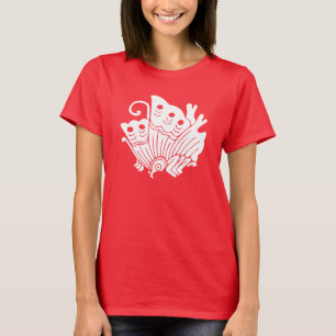 Asiatischer Schmetterlings-Japaner Kamon Entwurf T-Shirt