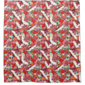 Asiatischer Seidenduschvorhang Duschvorhang (Vorderseite)