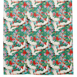 Asiatischer Seidenduschvorhang Duschvorhang