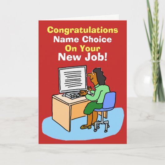 Asiatischer Sekretär oder Persönlicher Assistent.  Karte (Vorderseite)