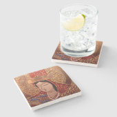 Asiatischer Stone-Untersetzer Steinuntersetzer (Seitenansicht)