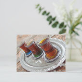 Asiatischer Tee Postkarte (Stehend Vorderseite)