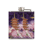 Asiatischer Tempel Flachmann (Rückseite)