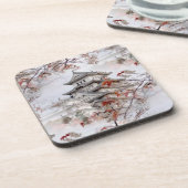 Asiatischer Tempel Getränkeuntersetzer (Linke Seite)