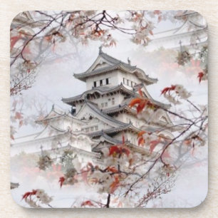 Asiatischer Tempel Getränkeuntersetzer